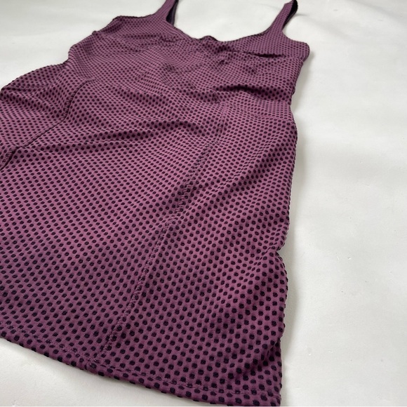 Intimately Free People Purple Black Microdot Bodycon Dress Size Medium - Picture 6 of 10